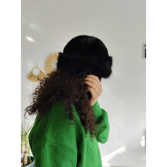 KÜRK SİYAH KALPAK ŞAPKA 