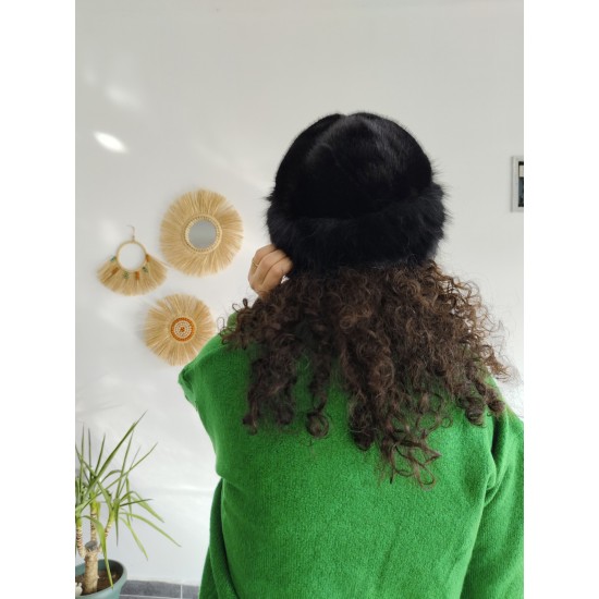 KÜRK SİYAH KALPAK ŞAPKA 