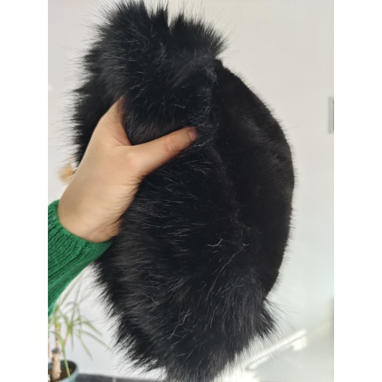 KÜRK SİYAH KALPAK ŞAPKA 